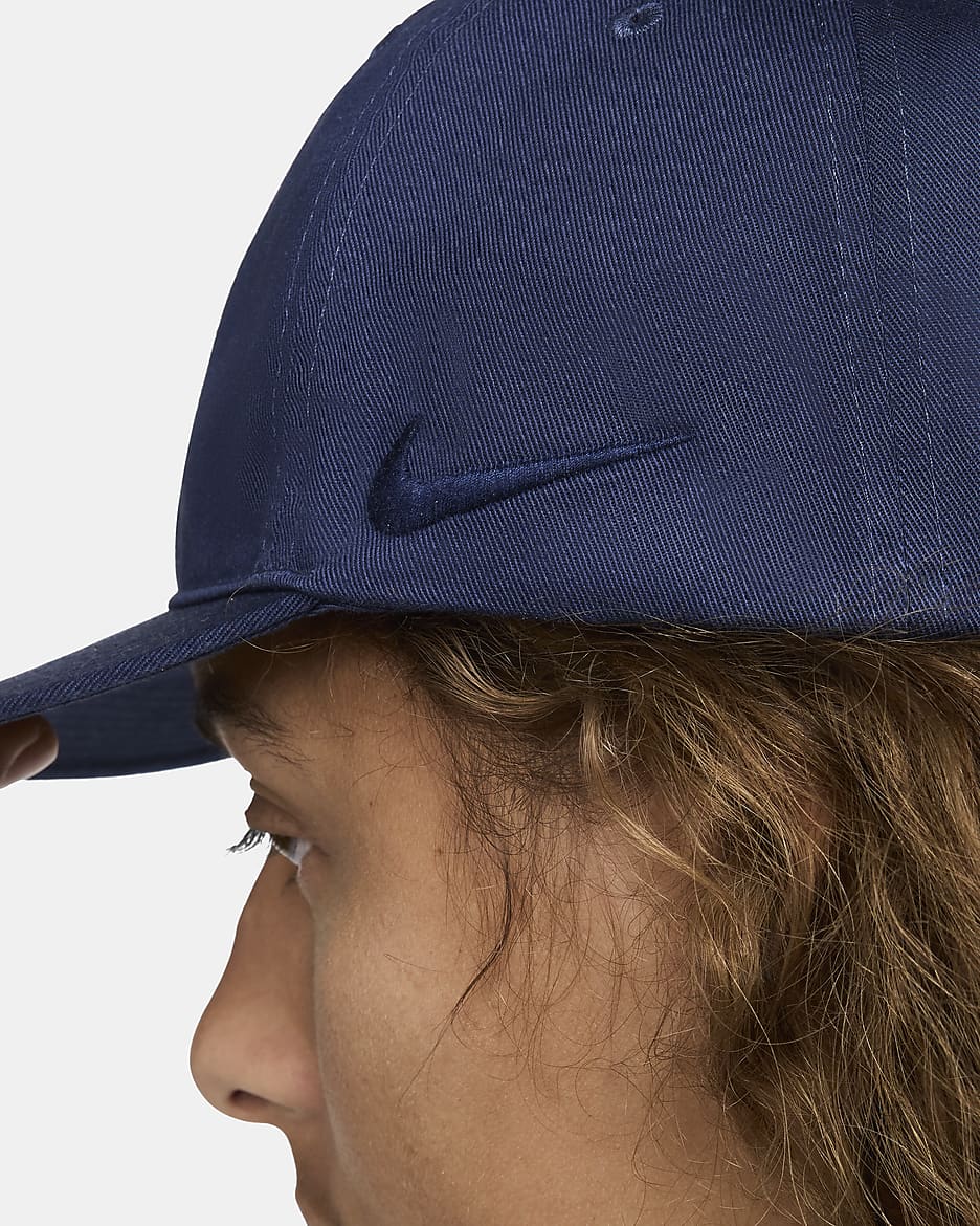 Nike Club Unstrukturierte Cap mit flachem Schirm - Midnight Navy/Midnight Navy