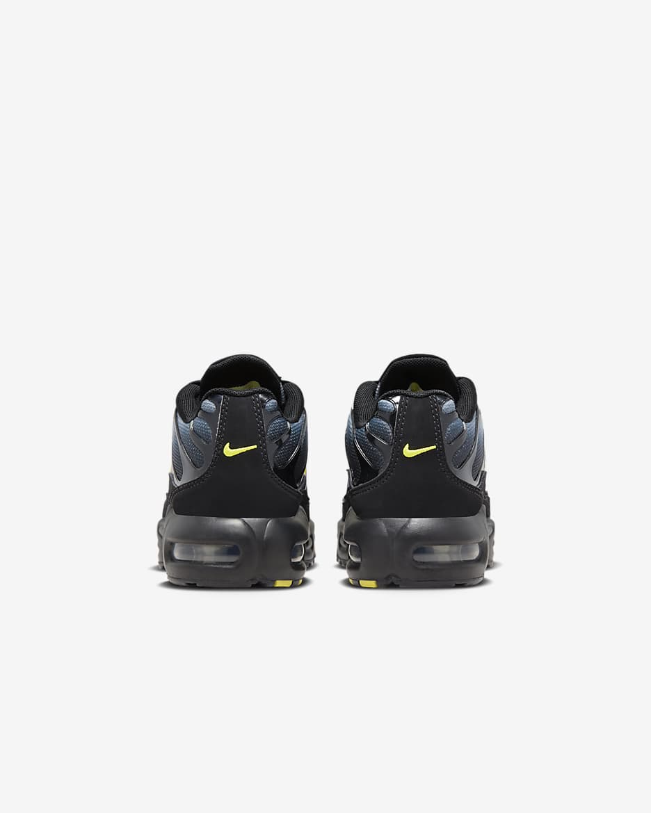 Nike Air Max Plus gyerekcipő - Fekete/Wolf Grey/Opti Yellow