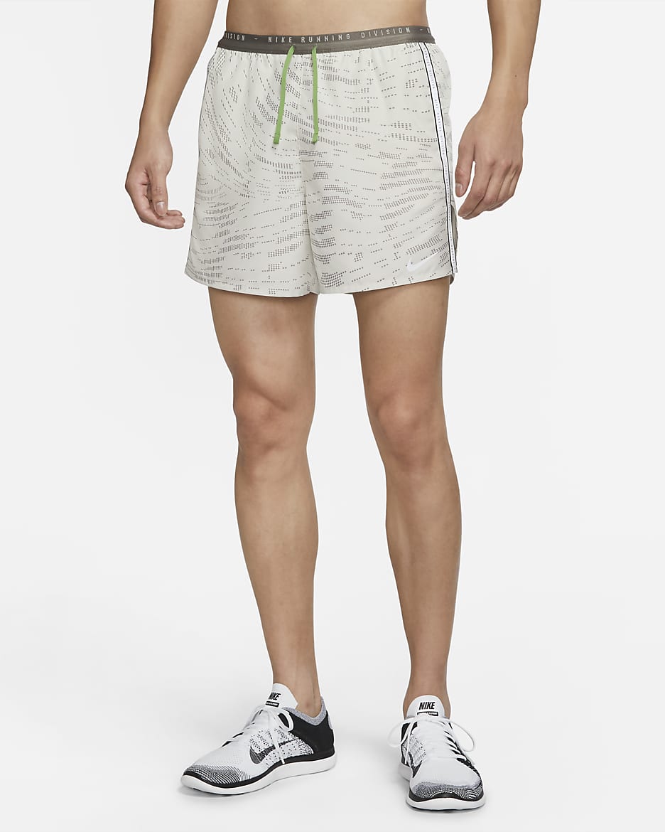Nike Dri-FIT Run Division Stride Men's 13cm (approx.) Brief-Lined Running Shorts - Light Bone