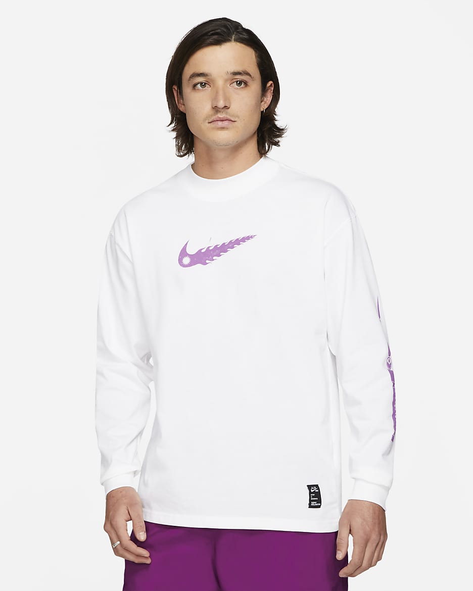 Nike Sportswear Men's Long-Sleeve T-Shirt - White