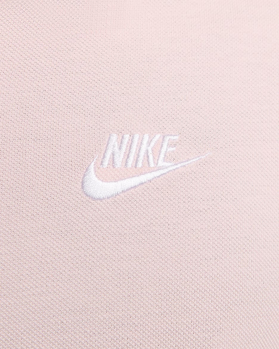 Pikétröja Nike Sportswear för män - Pink Bloom/Vit