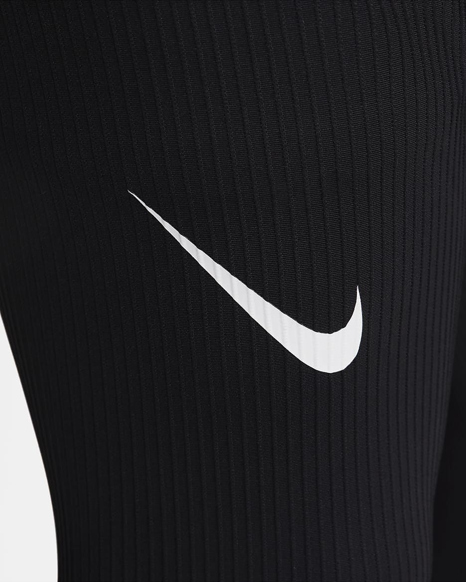 กางเกงวิ่งรัดรูปผู้ชาย Dri-FIT ADV Nike AeroSwift - ดำ/Summit White