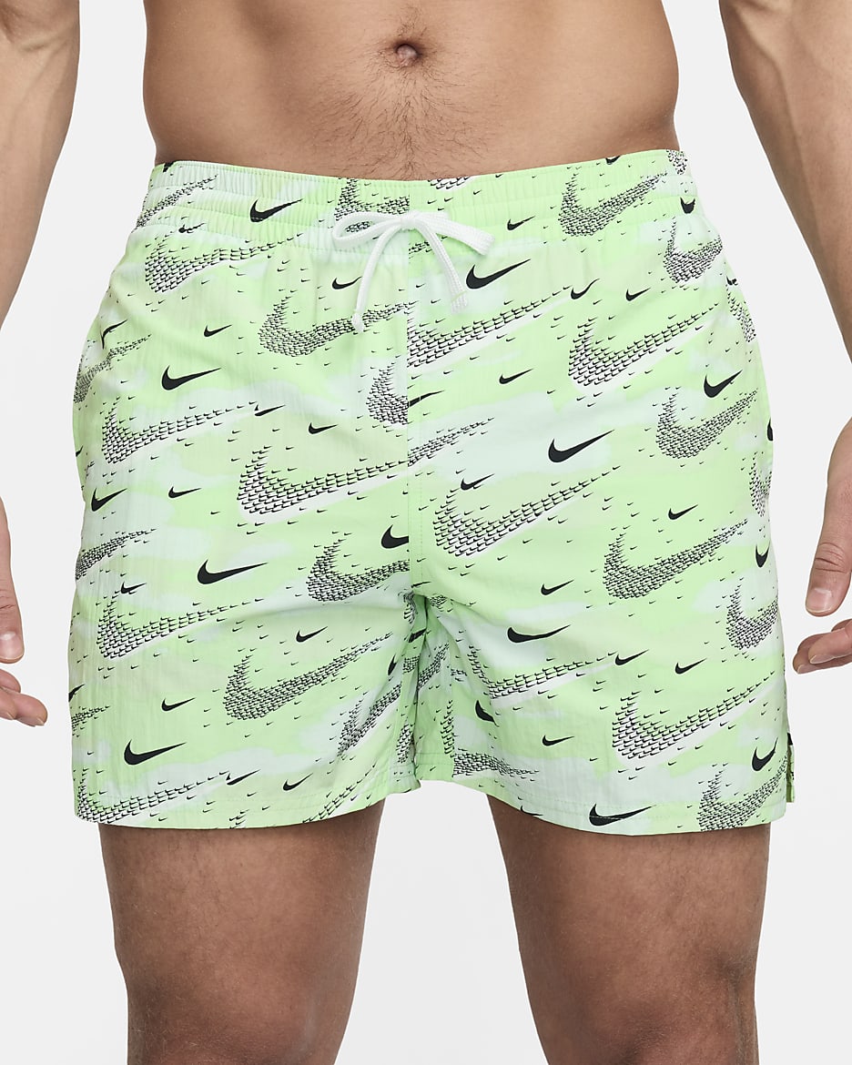 Nike Swim Flock Men's 5" Volley Shorts - Vapor Green