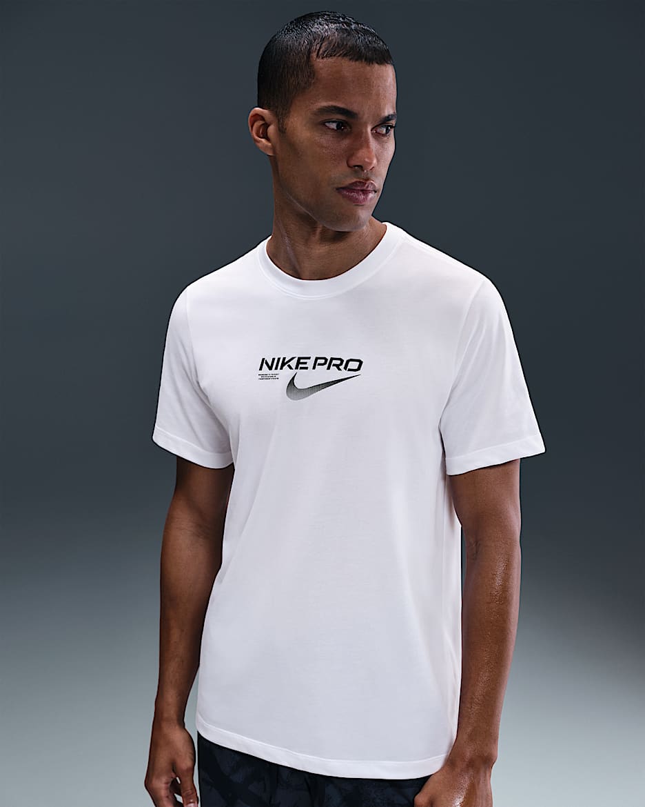 Nike Dri-FIT-trænings-T-shirt til mænd - hvid