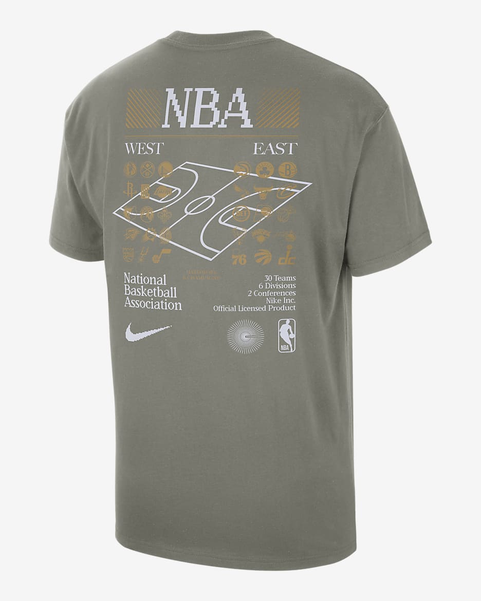 Team 31 Max90 Nike NBA T-shirt voor heren - Dark Stucco