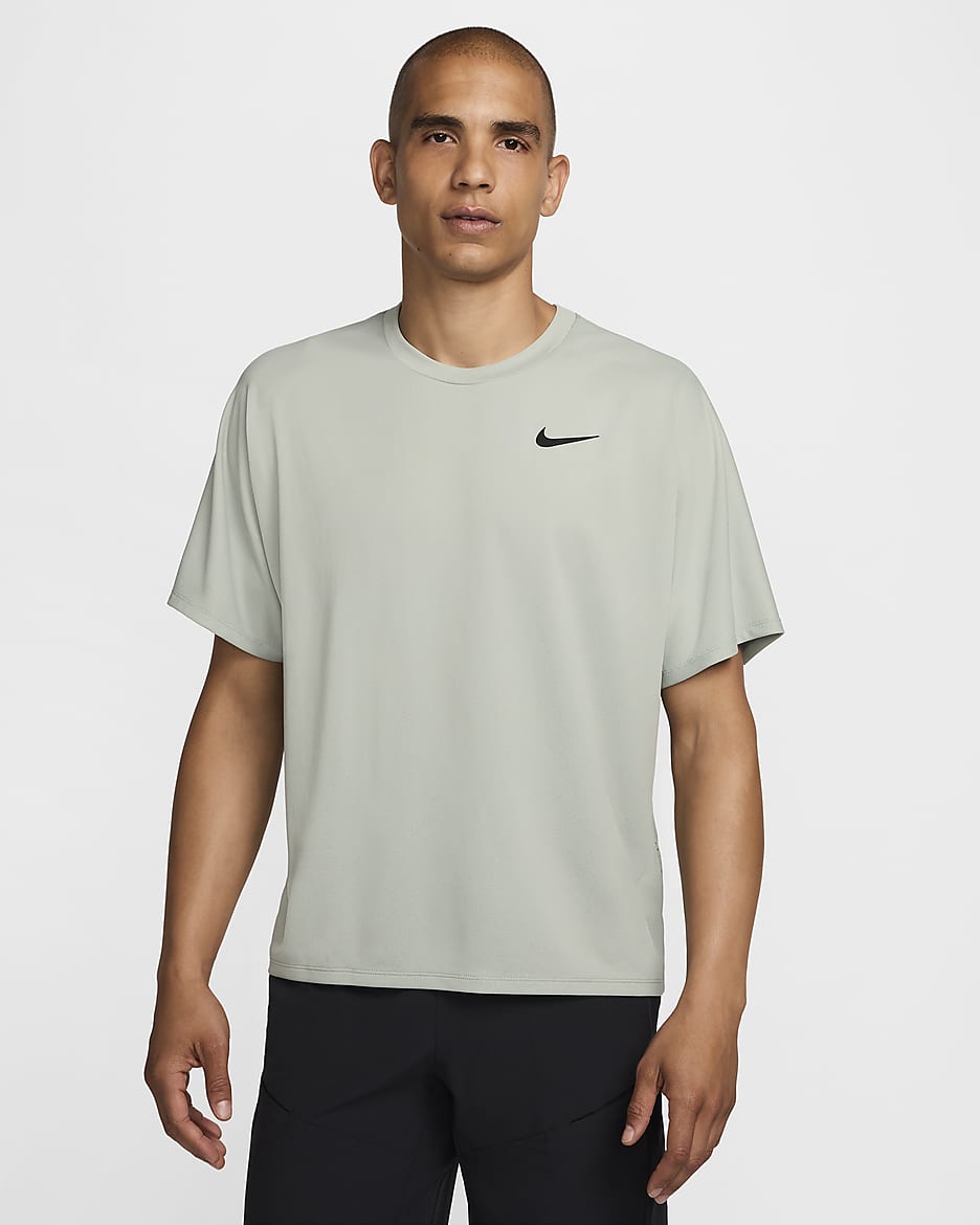 NikeCourt Slam Men's Dri-FIT Tennis Top - Jade Horizon/Black