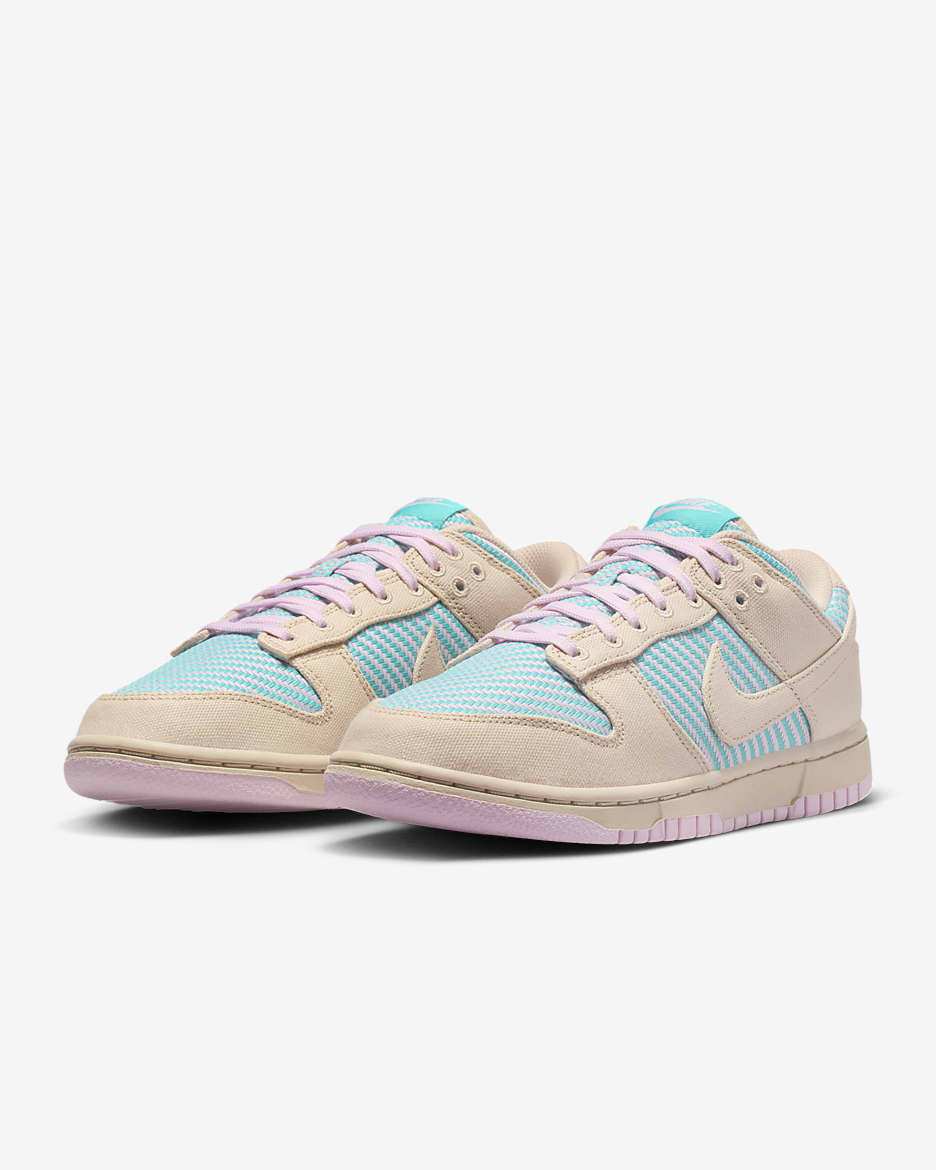 Nike Dunk Low Women's Shoes - Multi-Color/Dusty Cactus/Pink Foam/Sanddrift