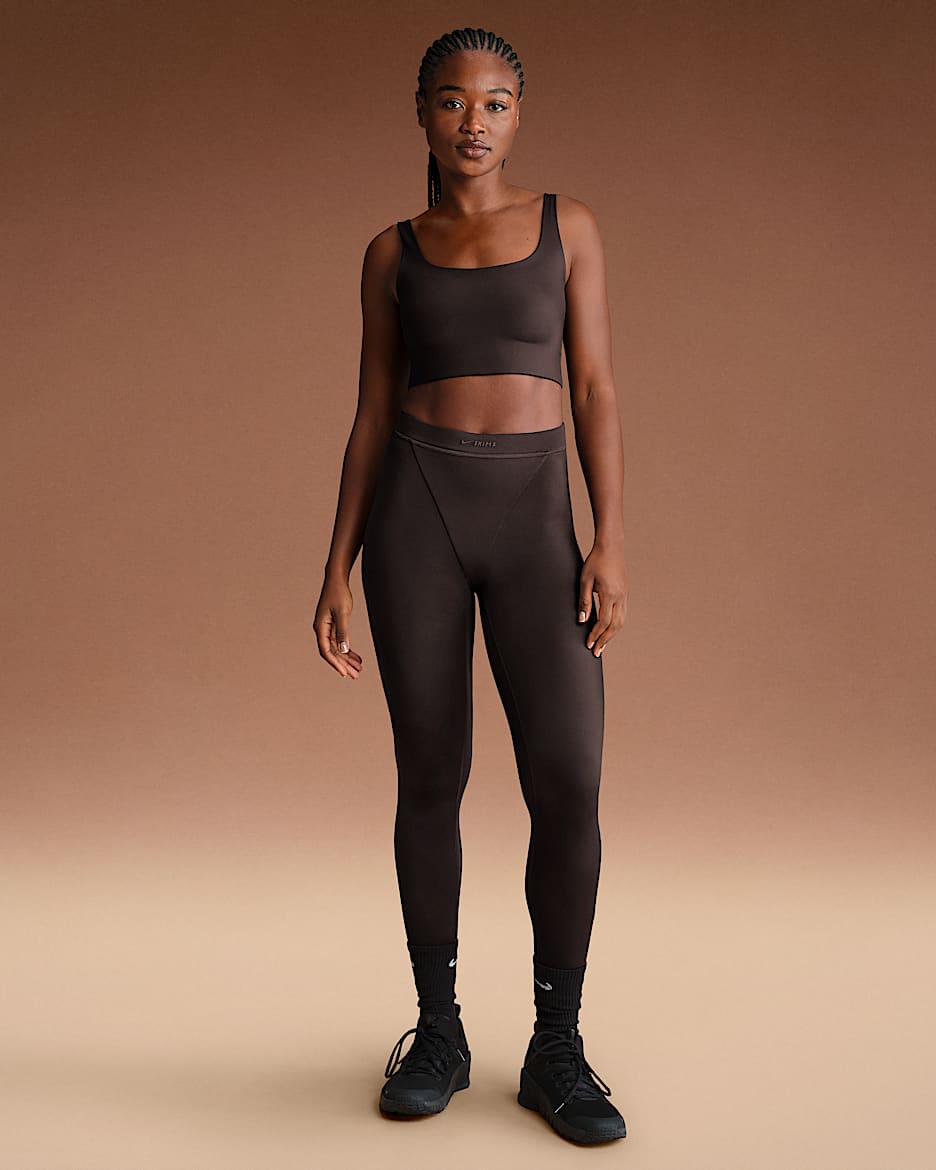 NikeSKIMS Shine Women's High-Waisted V-Panel 26" Leggings - NSKM Phoenix