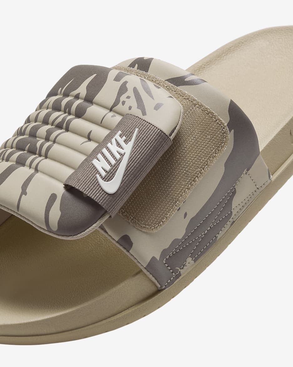 Nike Offcourt Adjust Men's Slides - Limestone/Olive Grey/Sea Glass