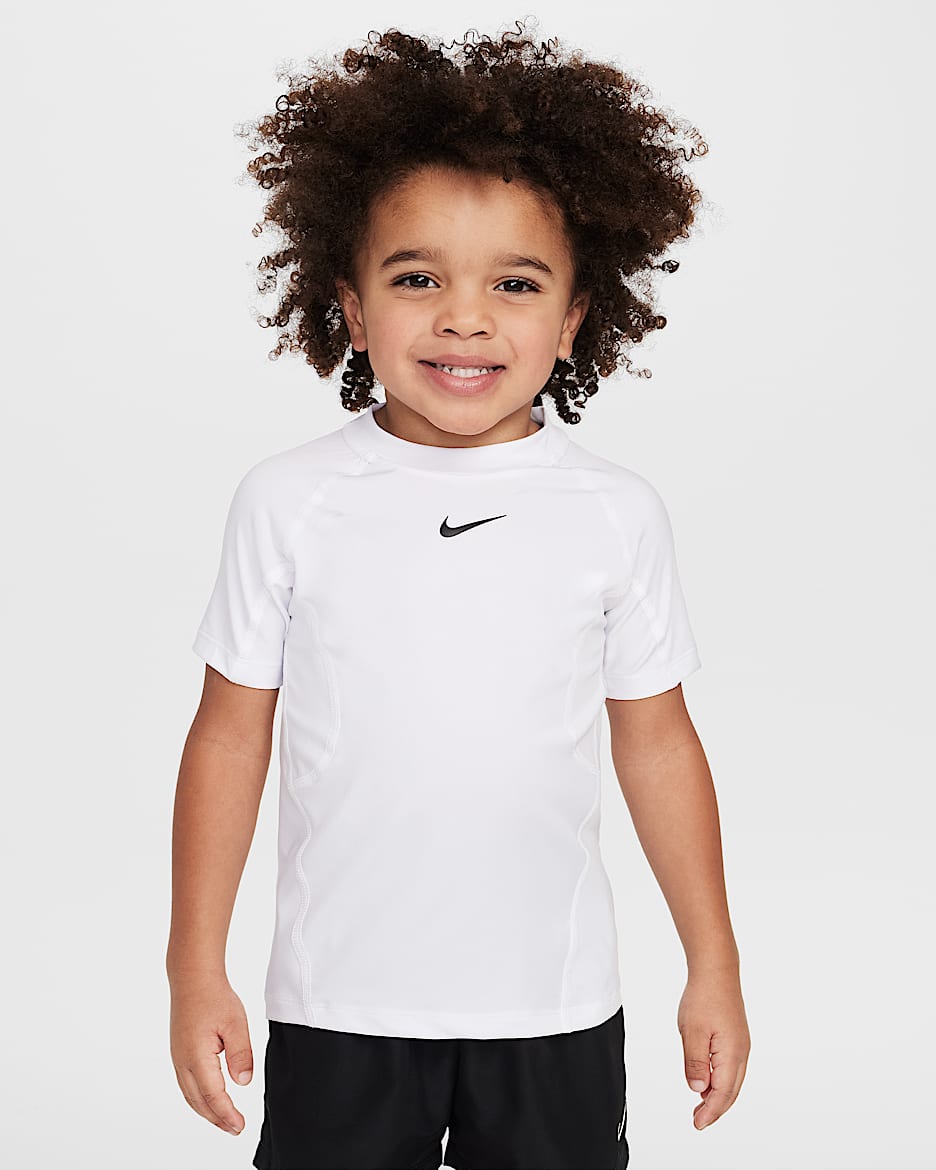 Nike Dri-FIT Pro Toddler Short Sleeve Top - White