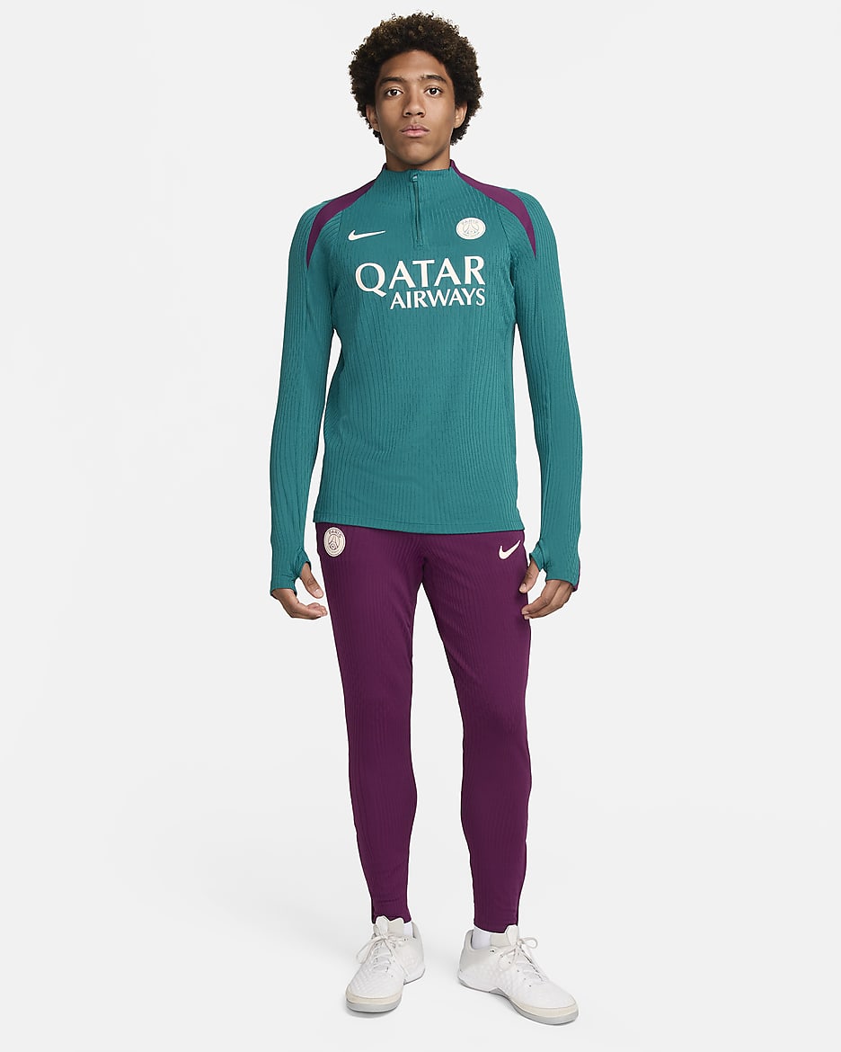 Paris Saint-Germain Strike Elite Men's Nike Dri-FIT ADV Football Knit Drill Top - Geode Teal/Geode Teal/Bordeaux/Guava Ice