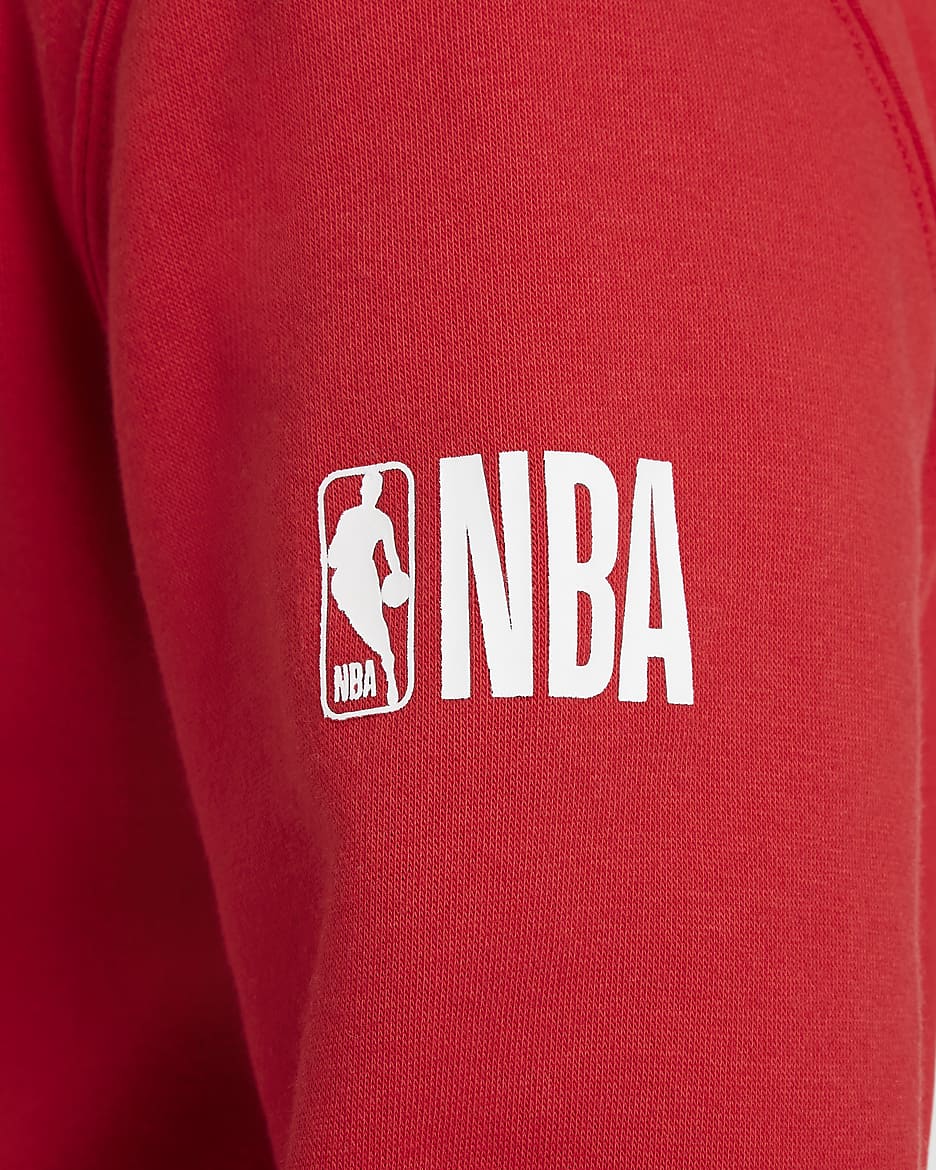 Hoodie NBA Nike Chicago Bulls Club Fleece Essential Júnior (Rapaz) - Vermelho University