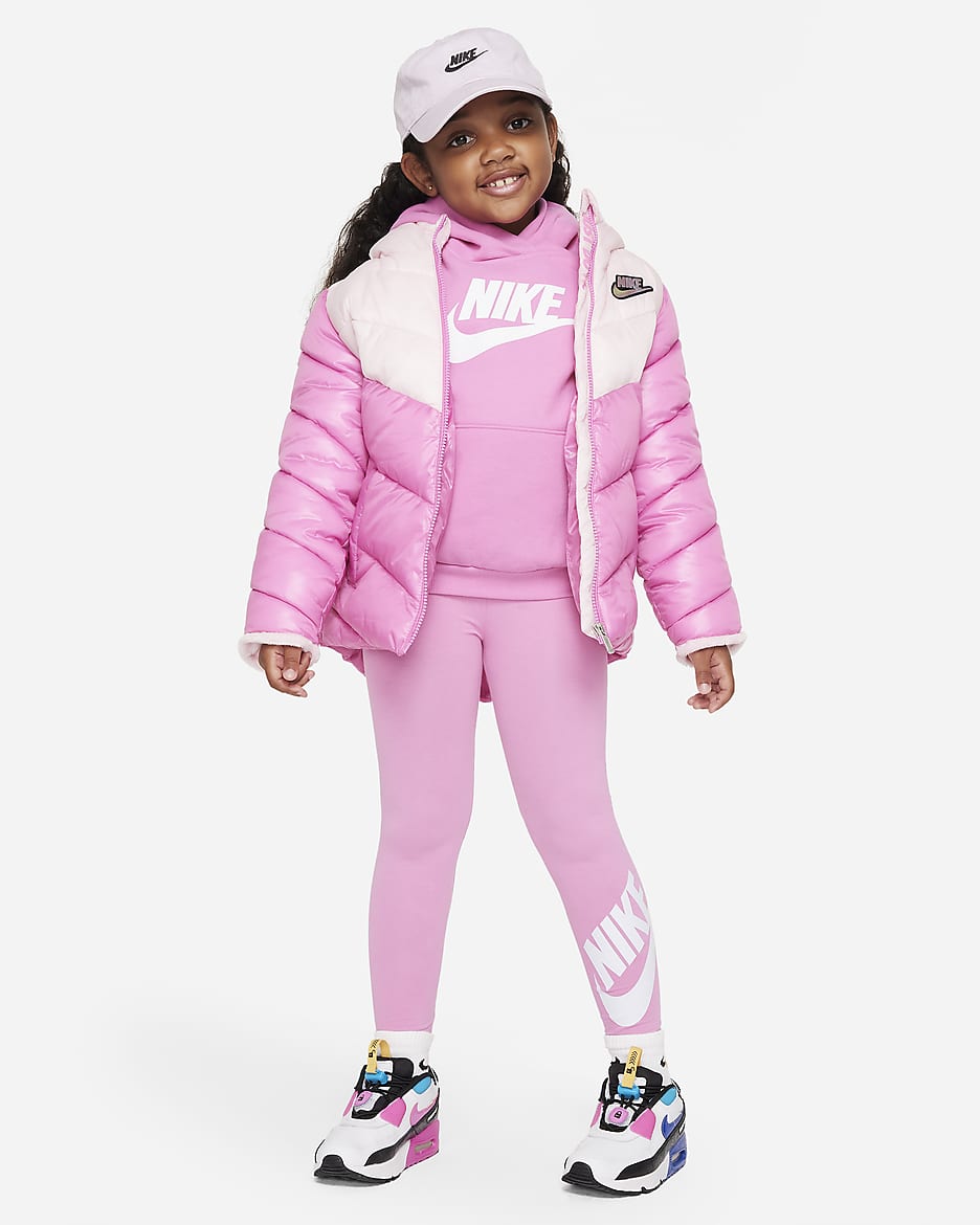 Leggings para niños talla pequeña Nike Sportswear - Rosa/Rosa