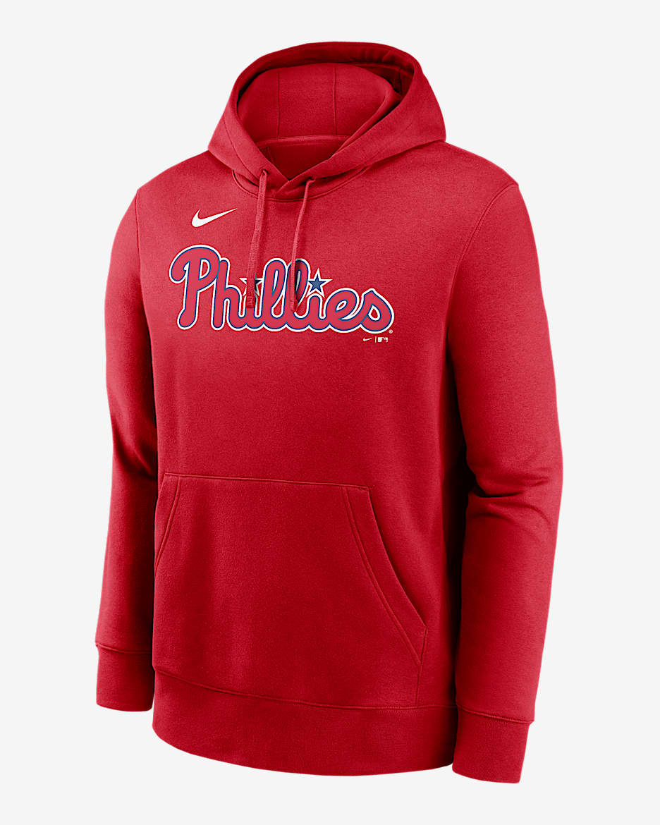 Bryce Harper Philadelphia Phillies Club Men's Nike MLB Pullover Hoodie - Red
