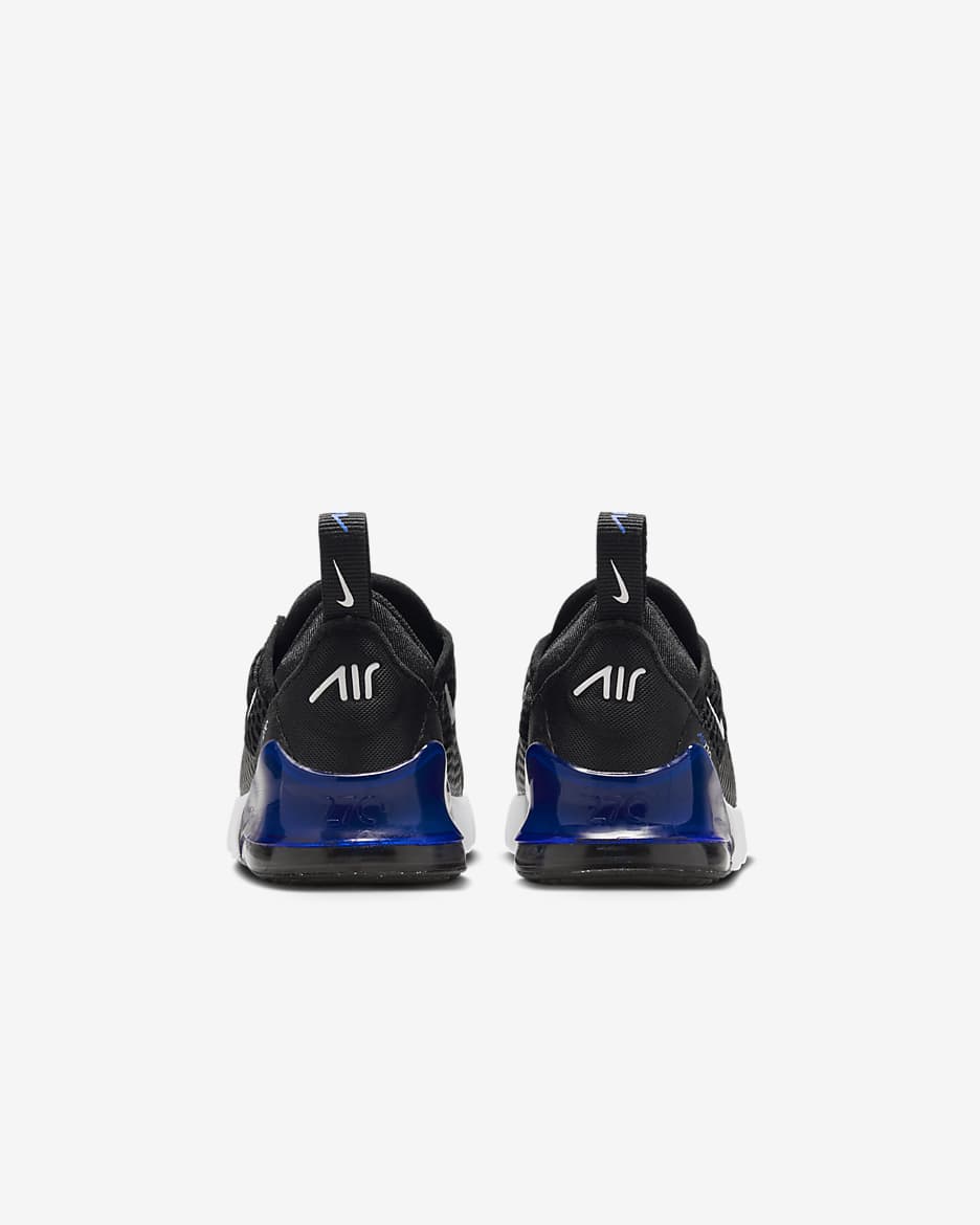 Sapatilhas Nike Air Max 270 para bebé - Preto/Azul Racer/Cinzento escuro/Branco