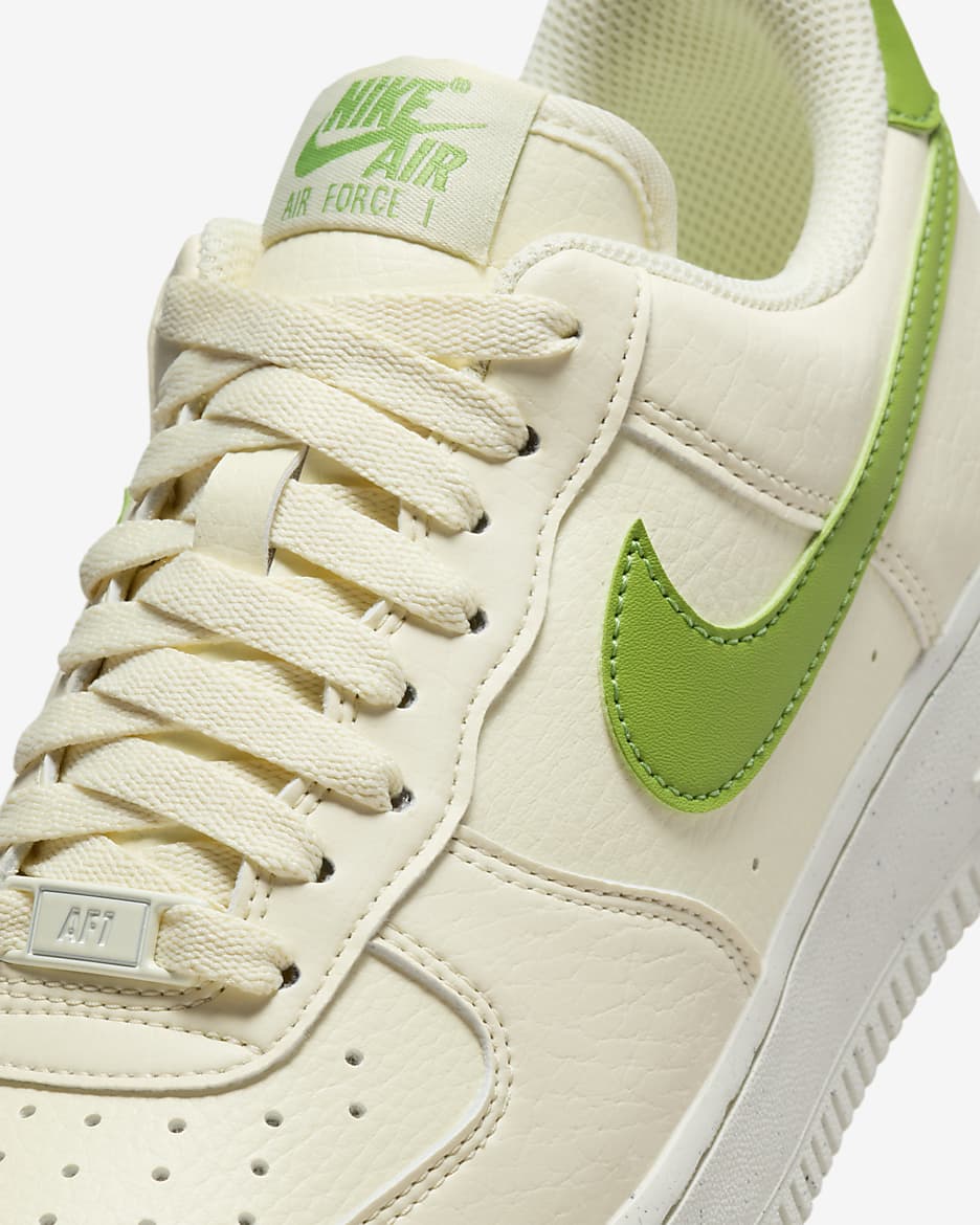 Nike Air Force 1 '07 Next Nature-sko til kvinder - Coconut Milk/Sail/Volt/Chlorophyll