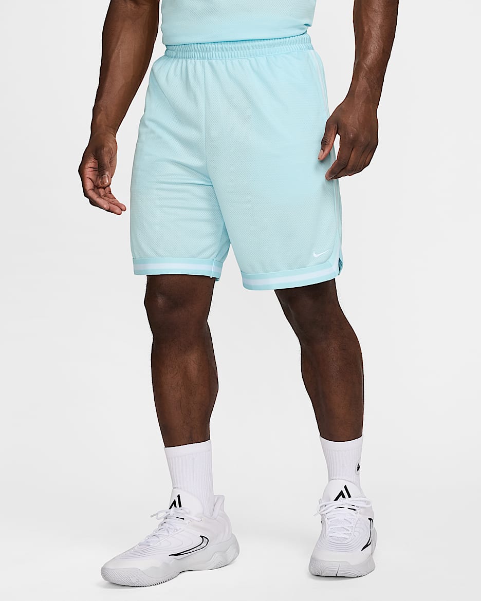 Nike DNA Men's Dri-FIT 8" Basketball Shorts - Glacier Blue/Glacier Blue/White