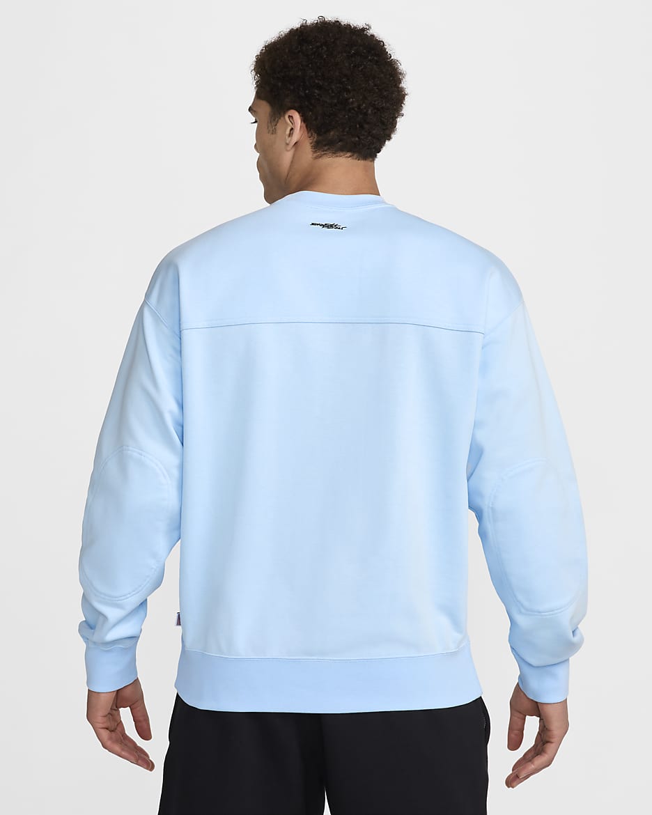 USA Solo Men's Nike Dri-FIT ADV Breaking Crew-Neck Sweatshirt - Celestine Blue/White