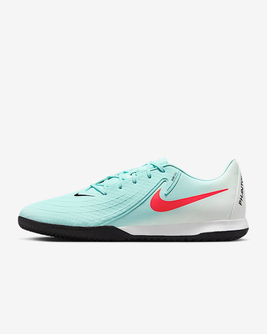 Nike Phantom GX 2 Academy IC Düşük Bilekli Krampon - Mint/Off Noir/Atomic Red