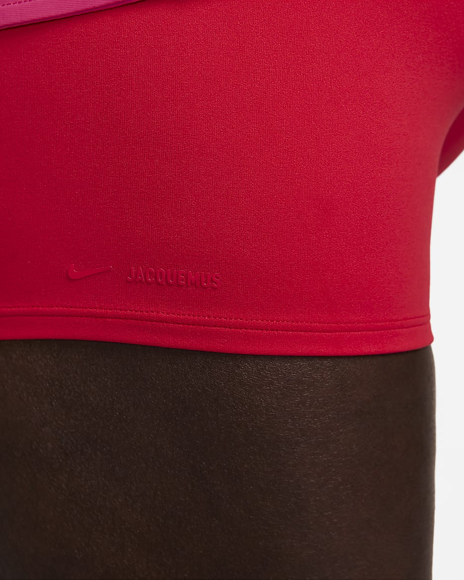 Nike x Jacquemus gelaagde damesshorts - University Red/Watermelon