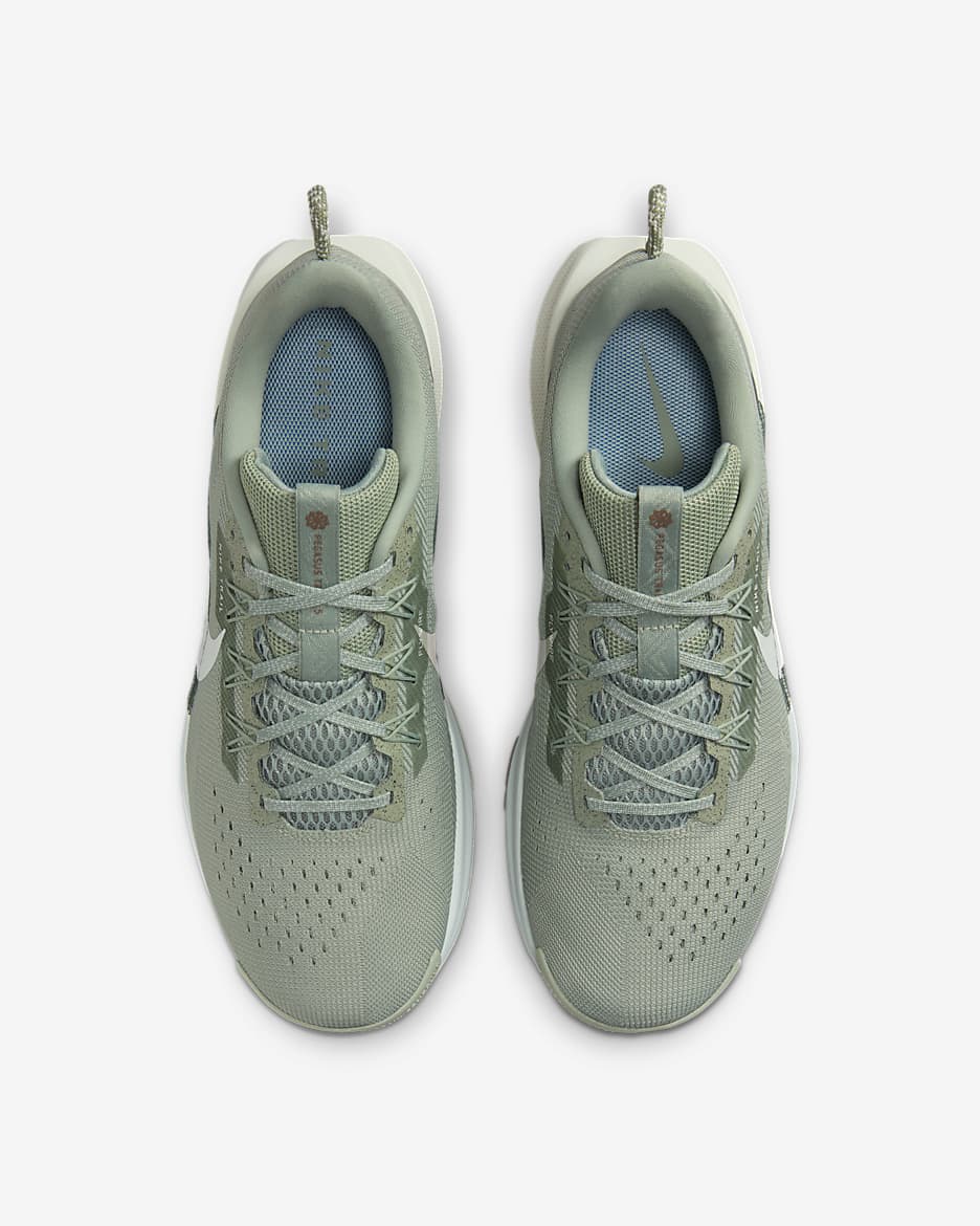 Nike Pegasus Trail 5 Men's Trail-Running Shoes - Jade Horizon/Sea Glass/Gum Medium Brown/Light Silver