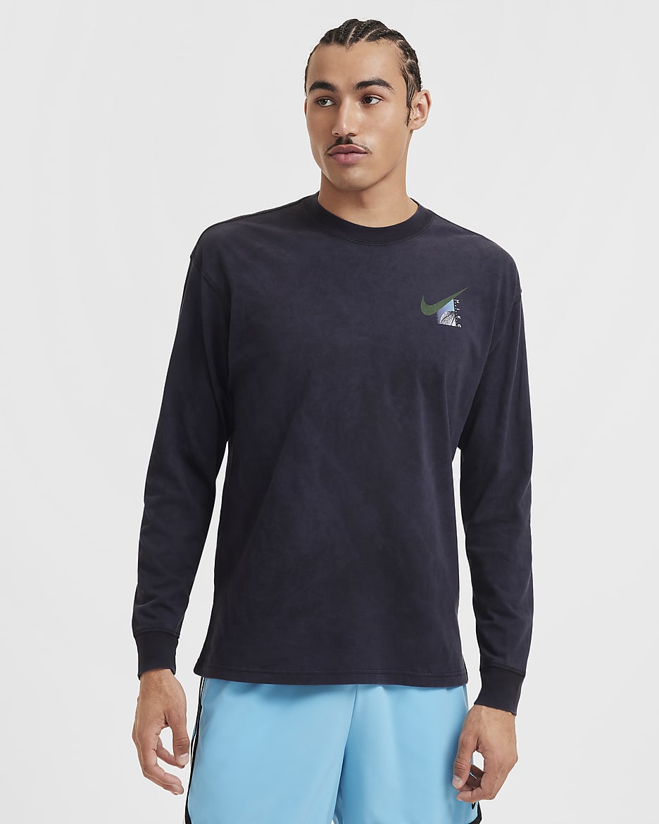 Nike Men's Max90 Long-Sleeve Basketball T-Shirt