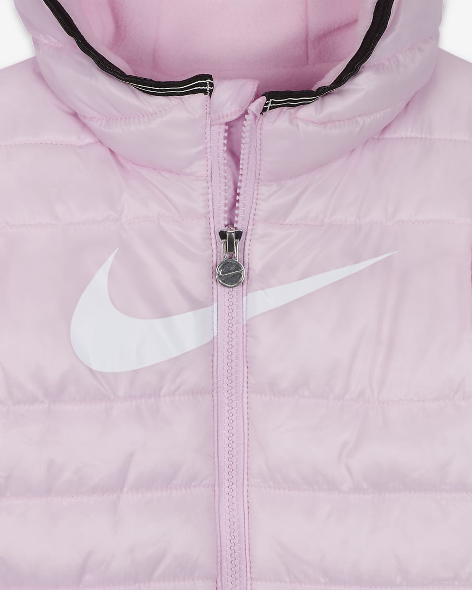 Nike Baby (12-24M) Swoosh Snowsuit - Pink Foam