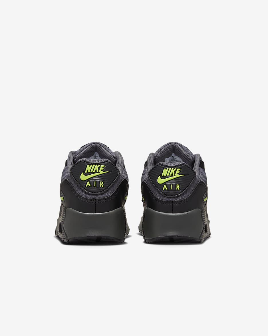 Nike Air Max 90 Next Nature Older Kids' Shoes - Black/Volt/Volt/Dark Grey