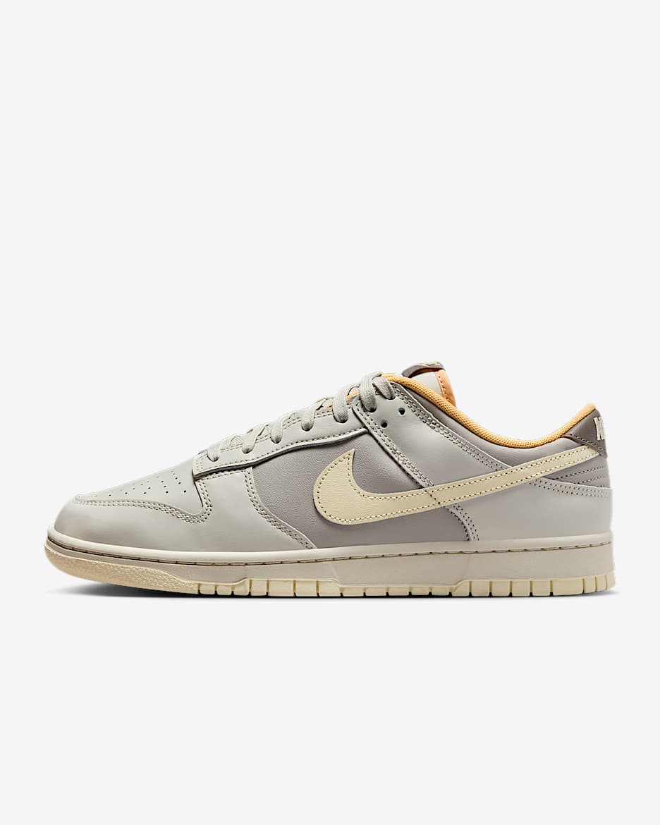 Nike Dunk Low Retro Tenis para hombre - Hueso claro/Gris universitario/Cueva/Leche de coco