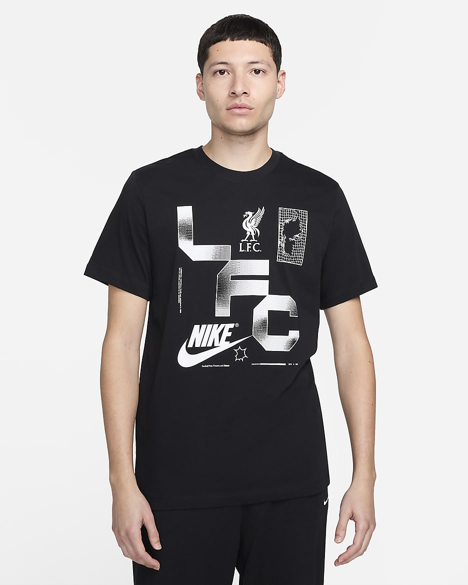 T-shirt Nike Football Liverpool FC pour homme - Noir