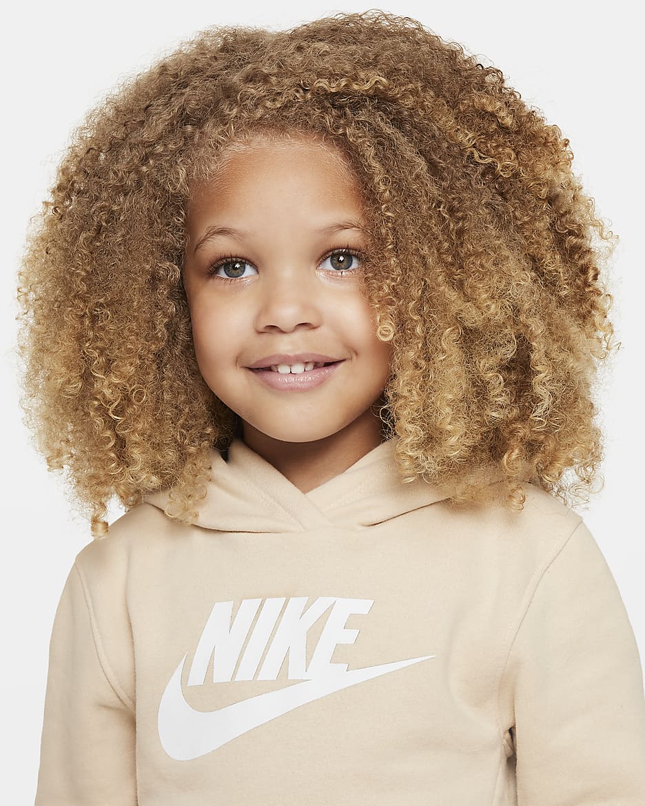 Conjunto de sudadera con gorro infantil Nike Sportswear Club Fleece - Duna