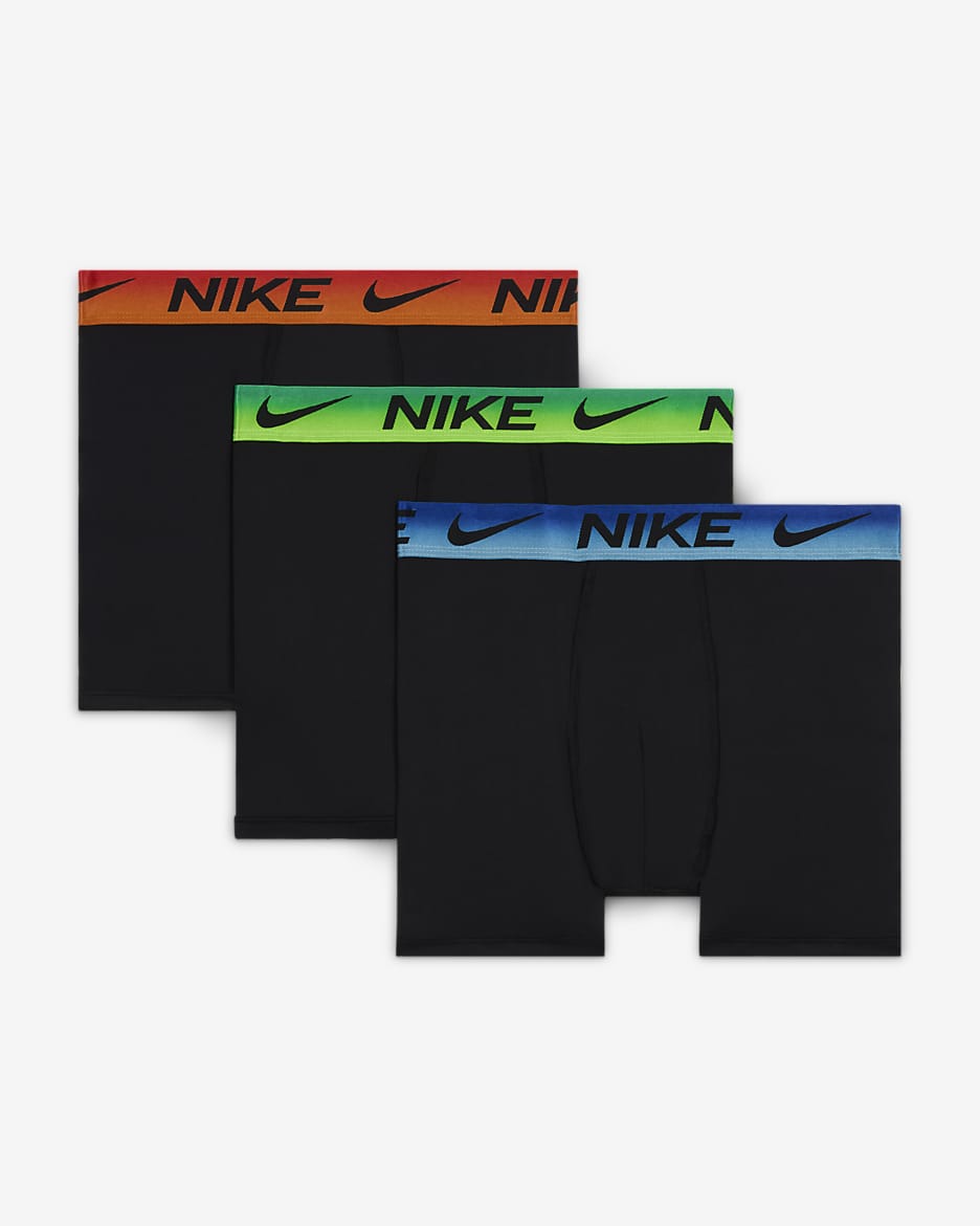 Nike Dri-FIT Big Kids' Ombre Waistband Boxer Briefs (3-Pack) - Game Royal