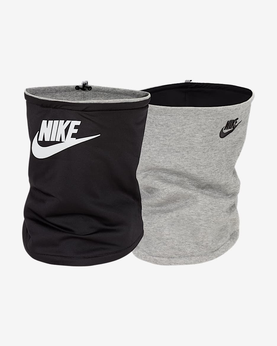 Nike Club Fleece Reversible Neck Warmer - Black/Grey