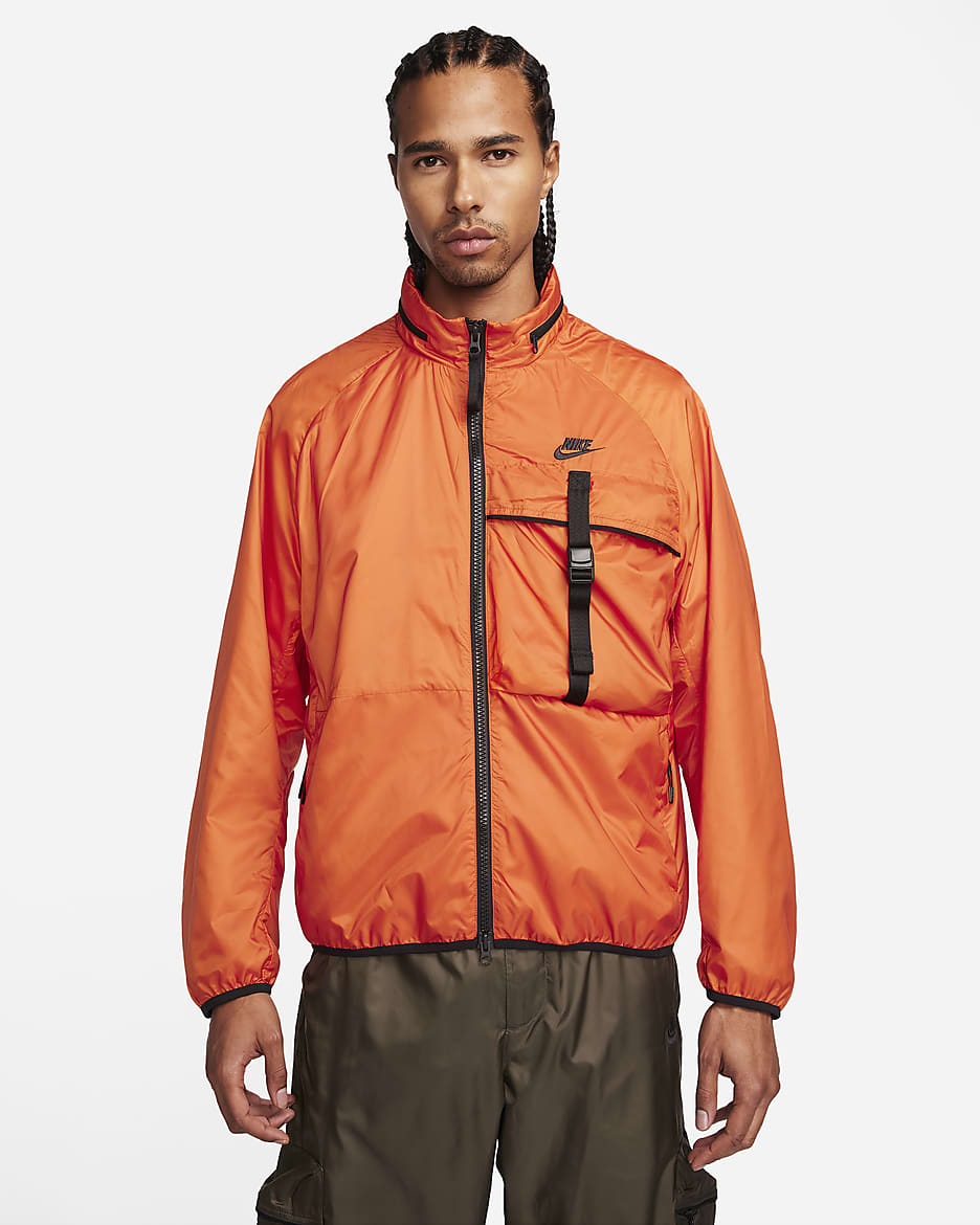 Nike Sportswear Tech Woven Men's N24 Packable Lined Jacket - Campfire Orange/Black