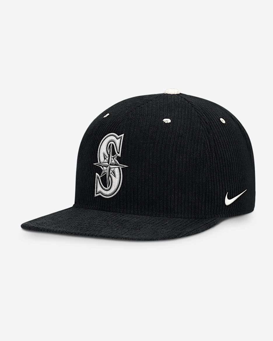 Seattle Mariners Pro Men's Nike MLB Adjustable Hat - Black