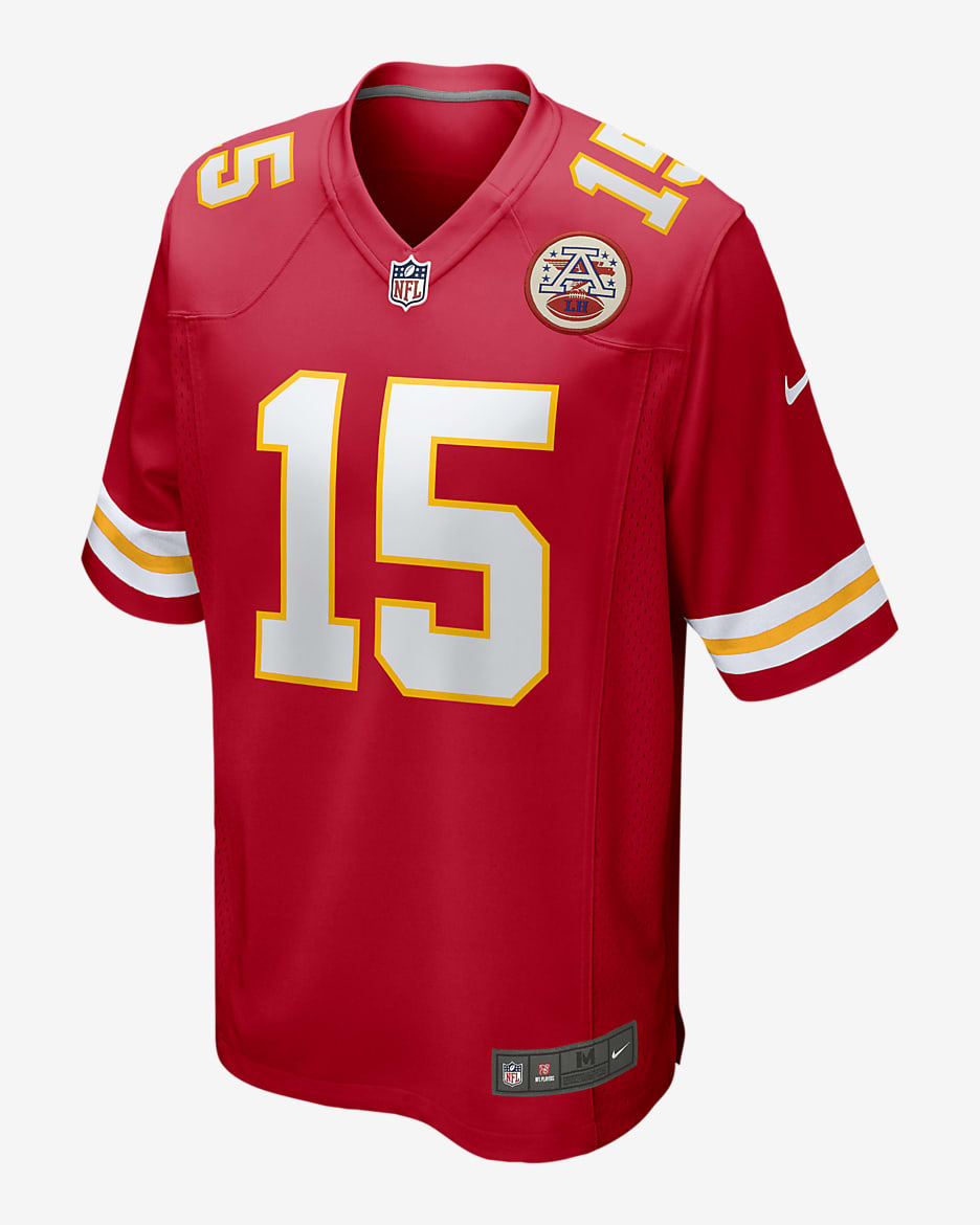 NFL Kansas City Chiefs (Patrick Mahomes) Men's Game American Football Jersey - University Red