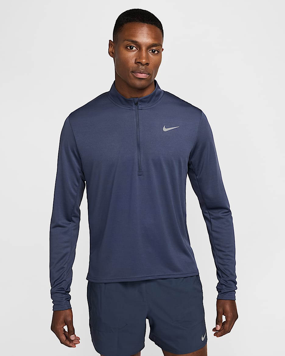 Nike Pacer Men's Dri-FIT 1/2-Zip Running Top - Thunder Blue
