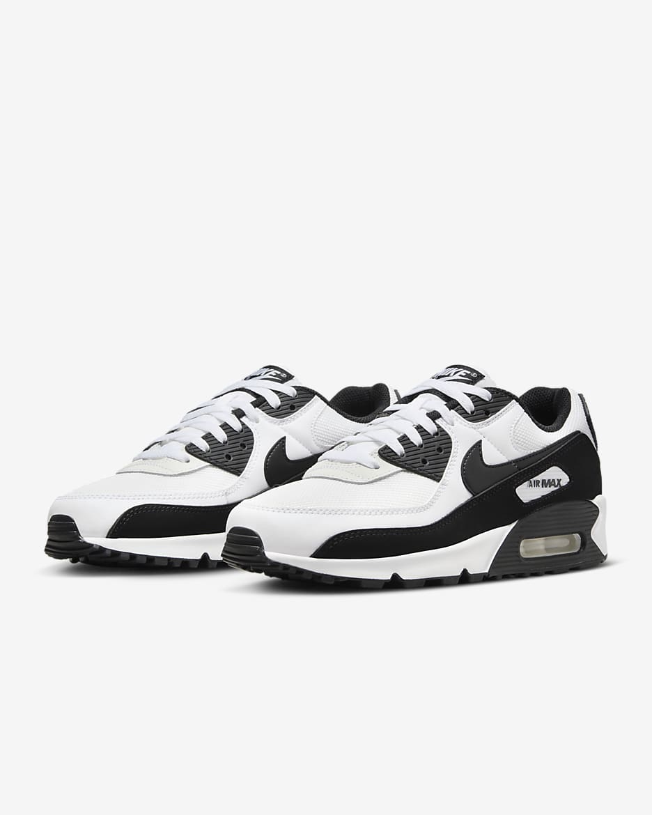 Calzado para hombre Nike Air Max 90 - Blanco/Blanco/Negro