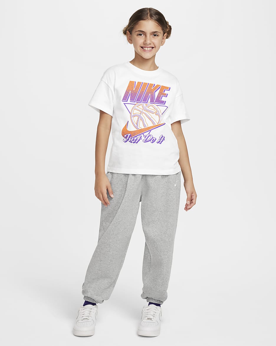 T-Shirt Nike Sportswear για μεγάλα κορίτσια - Λευκό