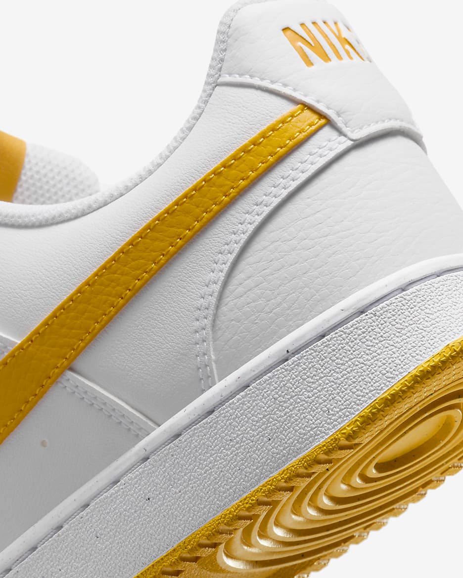 Nike Court Vision 低筒 Next Nature 男鞋 - 白色/University Gold