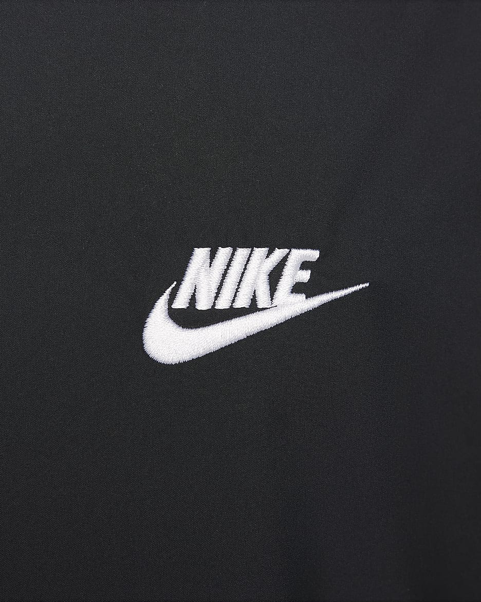 Pánská trenérská bunda Nike Club - Černá/Bílá