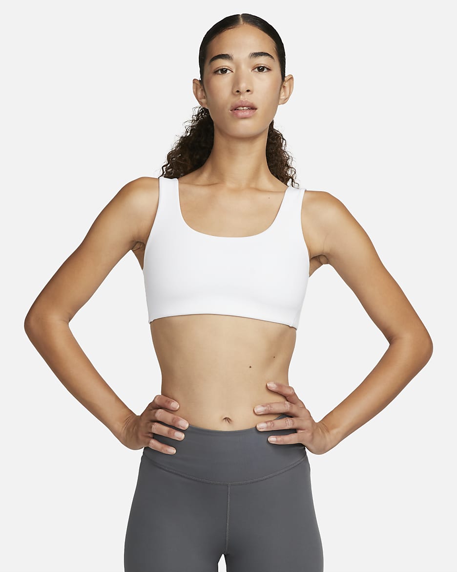 Nike Alate All U Women's Light-Support Lightly Lined U-Neck Sports Bra - White