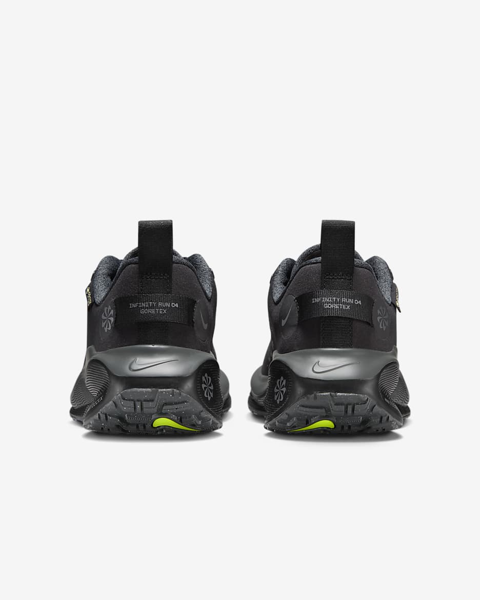 Vattentät löparsko för hårt underlag Nike InfinityRN 4 GORE-TEX för kvinnor - Svart/Volt/Anthracite