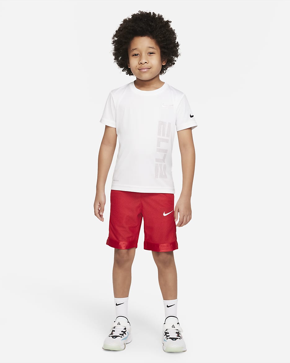 Shorts para niños pequeños Nike Dri-FIT Elite - Rojo universitario