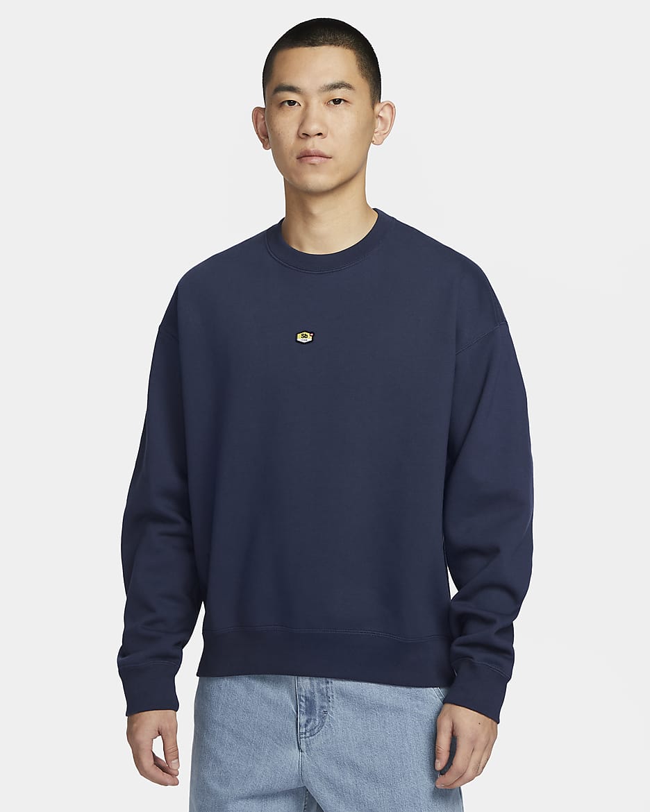 Nike SB Fleece Skate Crew - Midnight Navy