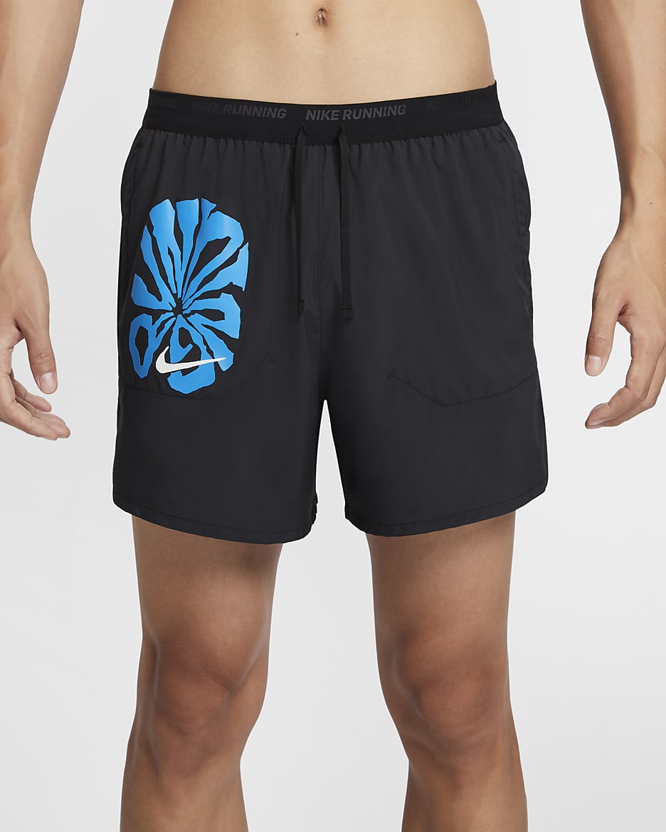 Nike Stride Run Energy Men's Dri-FIT 13cm (approx.) Brief-Lined Running Shorts - Black/Black/Light Photo Blue