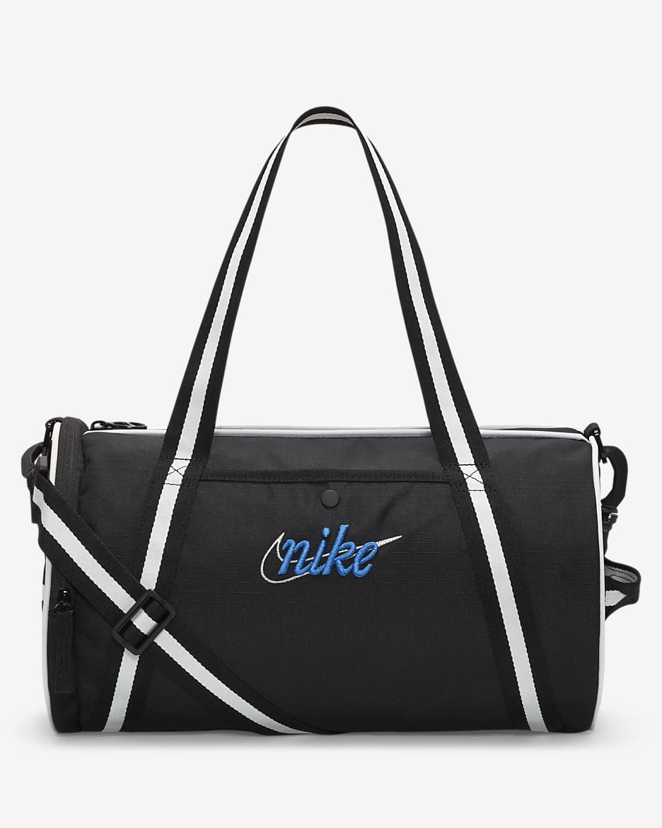 Nike Heritage Retro Duffel Bag (13L) - Black/Black/Hyper Royal