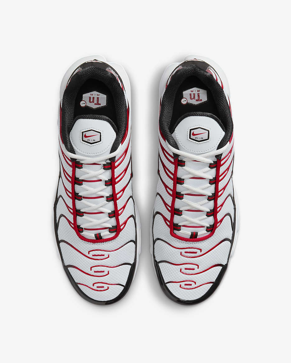 Nike Air Max Plus Men's Shoes - Pure Platinum/Black/White/University Red