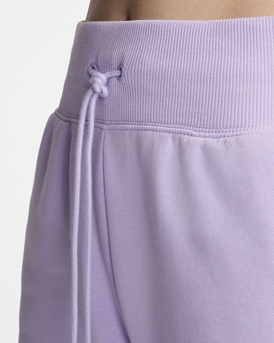 Nike Sportswear Phoenix Fleece Pantalons de xandall amb cintura alta i camals amples - Dona - Violet Mist/Sail