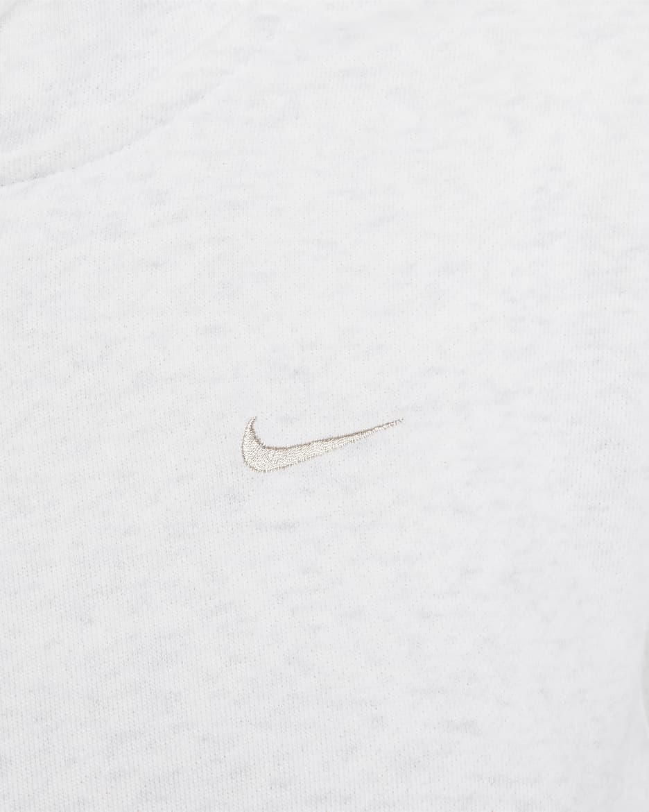 Nike Sportswear Chill Terry 女款寬鬆全長式拉鍊法國毛圈布連帽上衣 - Birch Heather/Light Orewood Brown